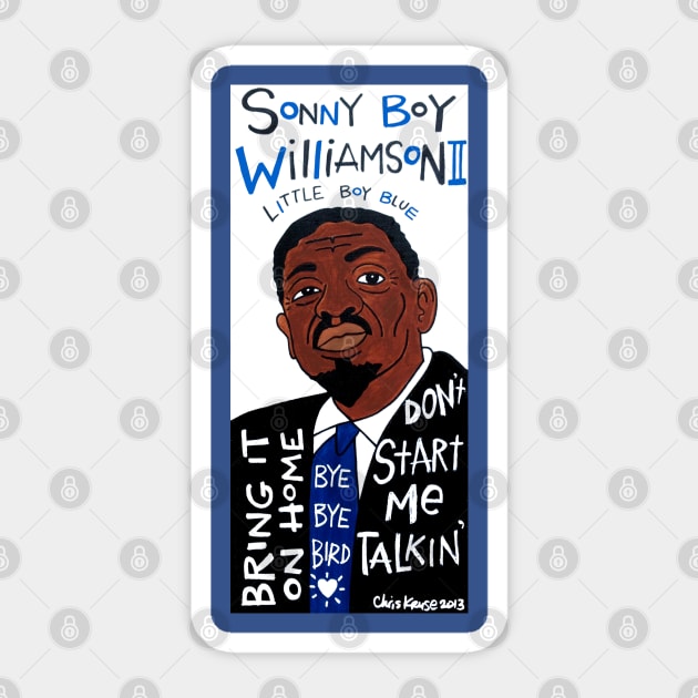 Sonny Boy Williamson II Sticker by krusefolkart